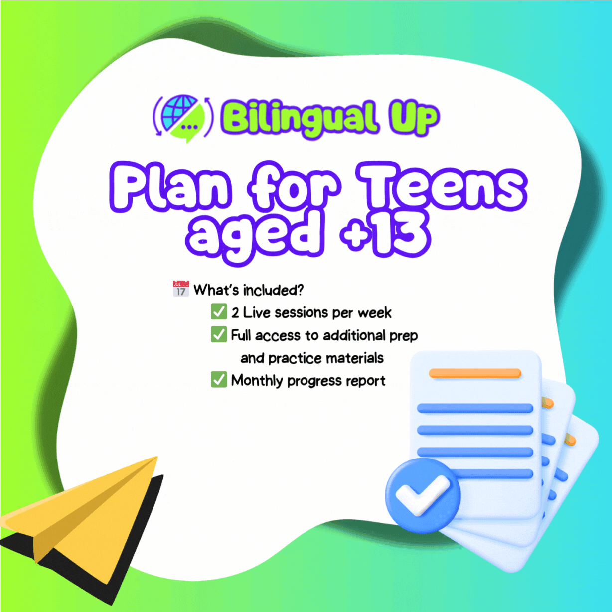 PLAN for Teens aged +13 Years Old